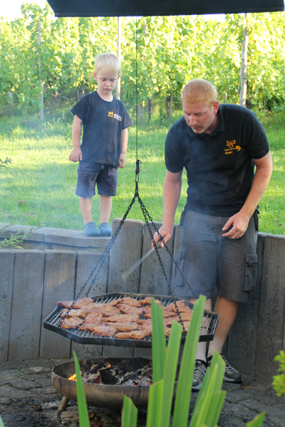 Grillen an der Mosel